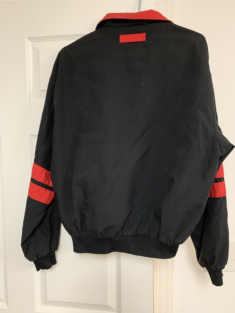 Vtg 80s Swingster Winston Racing Team Jacket LARGE Black Red Vtg 80s Swingster Winston Racing Team Jacket LARGE Black Red