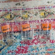 MLB Original 1966 Baltimore Orioles American League Champions Glass Set Of 3