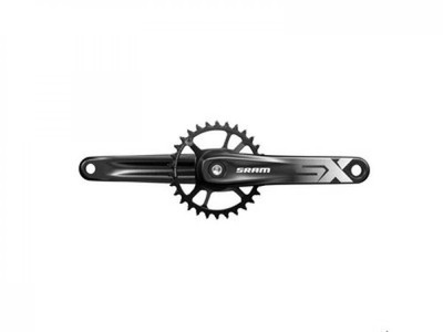 SRAM SX Eagle Kurbelgarnitur 175 mm 32T DM schwarz - robuste 1x12 MTB-Antrieb...