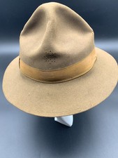Vintage 1960s Stetson Boy Scouts of America BSA Campaign Hat 7 1/4 Scoutmaster