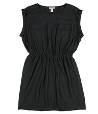 bar III Womens Cuffed Shift Dress