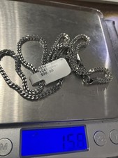 Stainless Steel Franco Chain 15.7 Grams 24 Inches Lobster Clasp