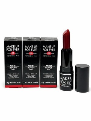 X4 Make Up Forever Artist Rough Mat- MATTE HIGH PIGMENTED LIPSTICK 1.4g 0.04 oz