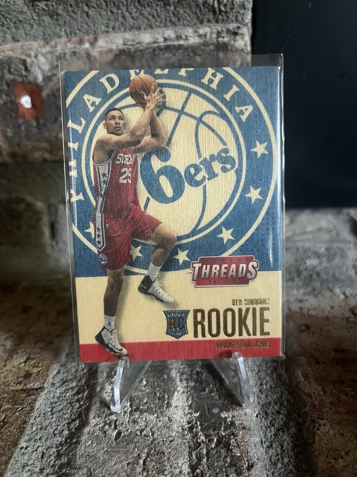 2016-17 Panini Threads - Wood Rookies Ben Simmons #248 (RC)