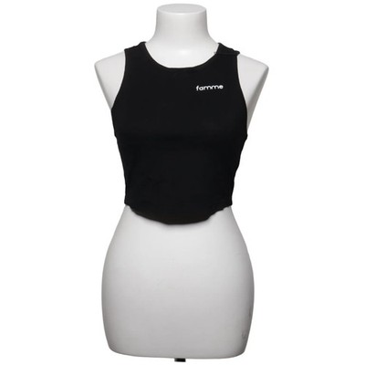 Crop Top, Größe: M, Schwarz, Einfarbig, Damen #WKG