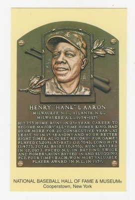National Baseball Hall of Fame Plaque Postcards - PICK YOUR FAVORITES