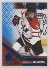 2022 Upper Deck Team Canada Juniors Electric Blue 313/349 Rebecca Johnston 1o9l