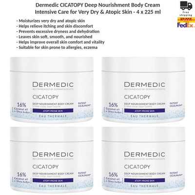 Dermedic Cicatopy Deep Nourishment Body Cream for Atopic Skin 4 x 225ml