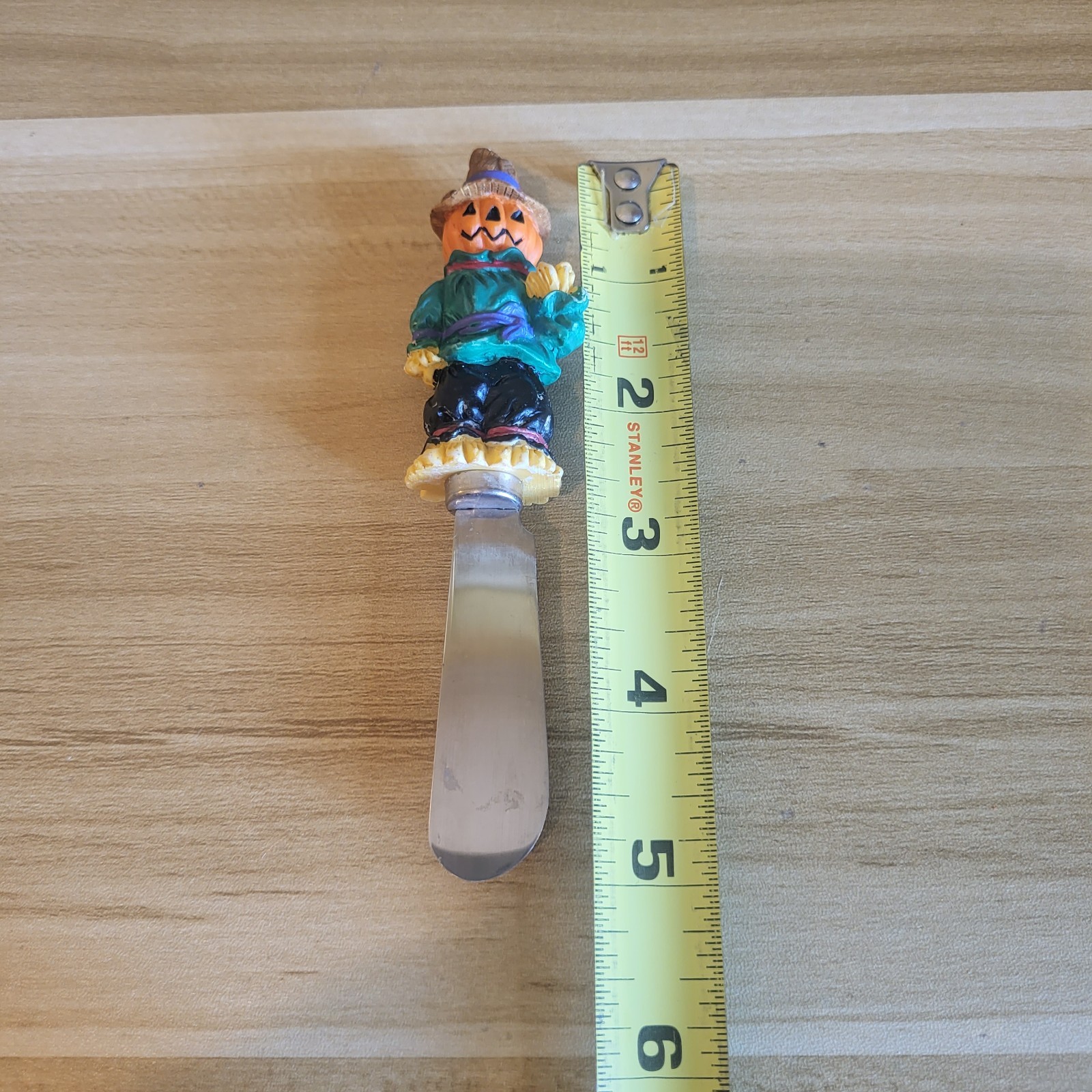 Set Of 6 Boston Warehouse Halloween Cheese Spreader Knives Vintage 