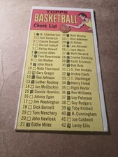 1969-70 Topps BASKETBALL-CHECKLIST (#99) (VG) (BV=$150)!