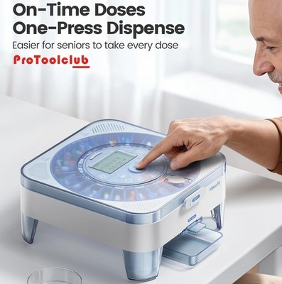 28 Grid Smart Electronic Pill Box Alarm Medicine Dispenser Time Reminder Case