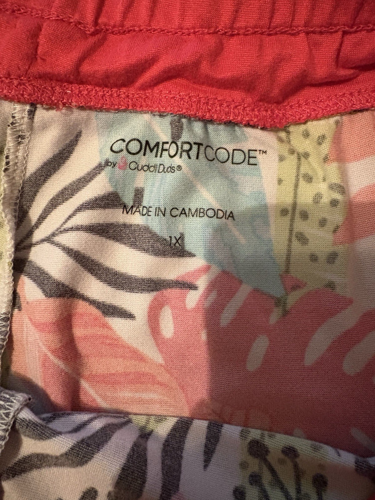 Comfort Code Cropped Length Tropical Leopard Prin… - image 4