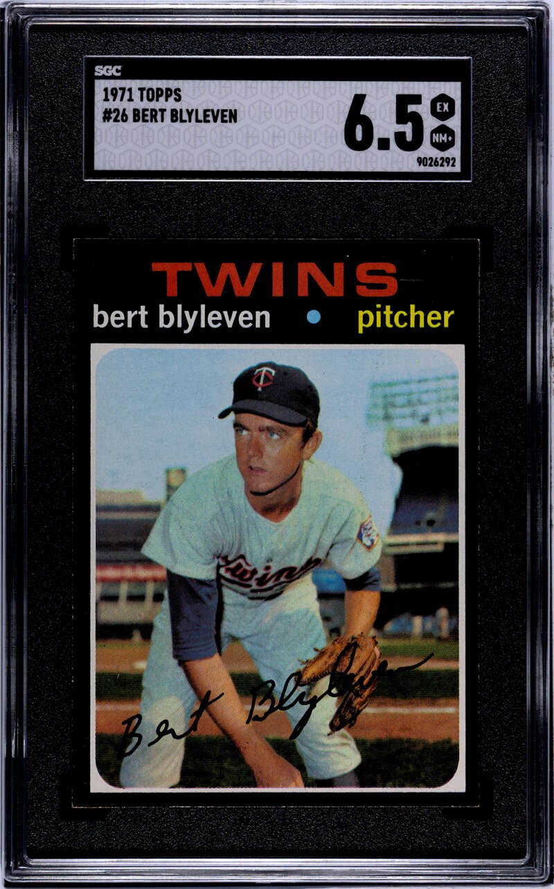 1971 Topps #26 Bert Blyleven SGC 6.5 RC Rookie Twins