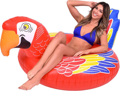 Tropical Parrot Pool Float Party Tube - Float in Style