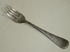 antica forchetta vintage colore argento FRATELLI CALDERONI ARGENTATO 100 d'epoca