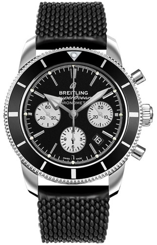 Breitling Superocean Heritage II Black Dial Bezel Men's Watch AB0162121B1S1