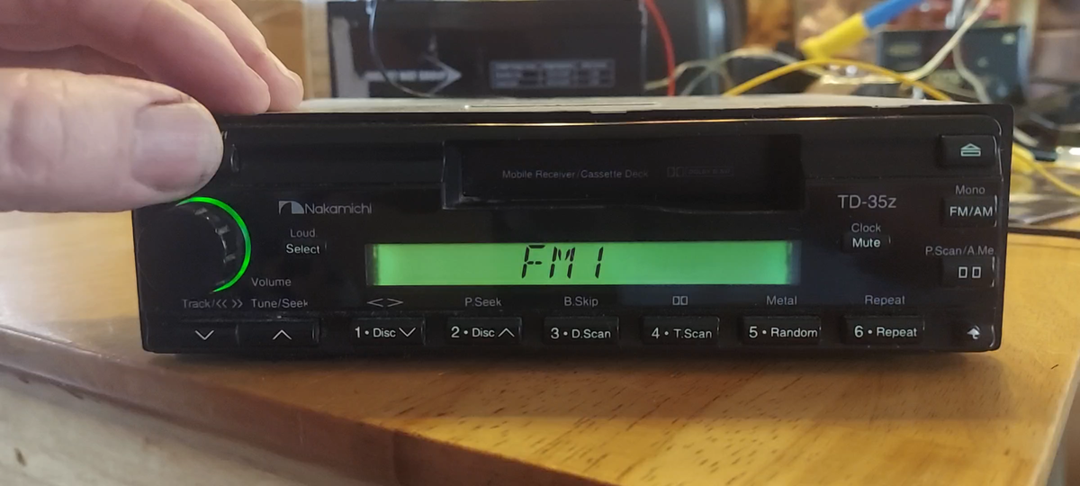 nakamichi TD-35Z in dash AM FM cassette player WORKING! | eBay