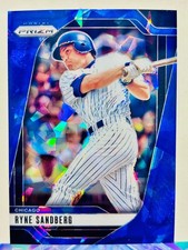 2025 Panini Prizm PRIZMS BLUE ICE,  Ryne Sandberg, Chicago Cubs, #118