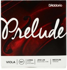 D'Addario J910 Prelude Viola String Set - Long Scale 16-17 inch 
