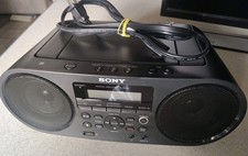 Sony ZS-RS60BT Wireless CD Boombox Bluetooth USB AM/FM Radio W Box And Manual