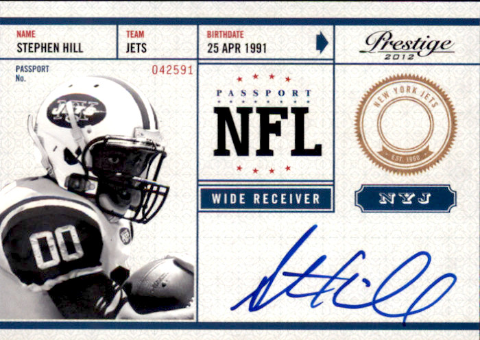 Stephen Hill Panini Prestige NFL Passport #33 Autograph