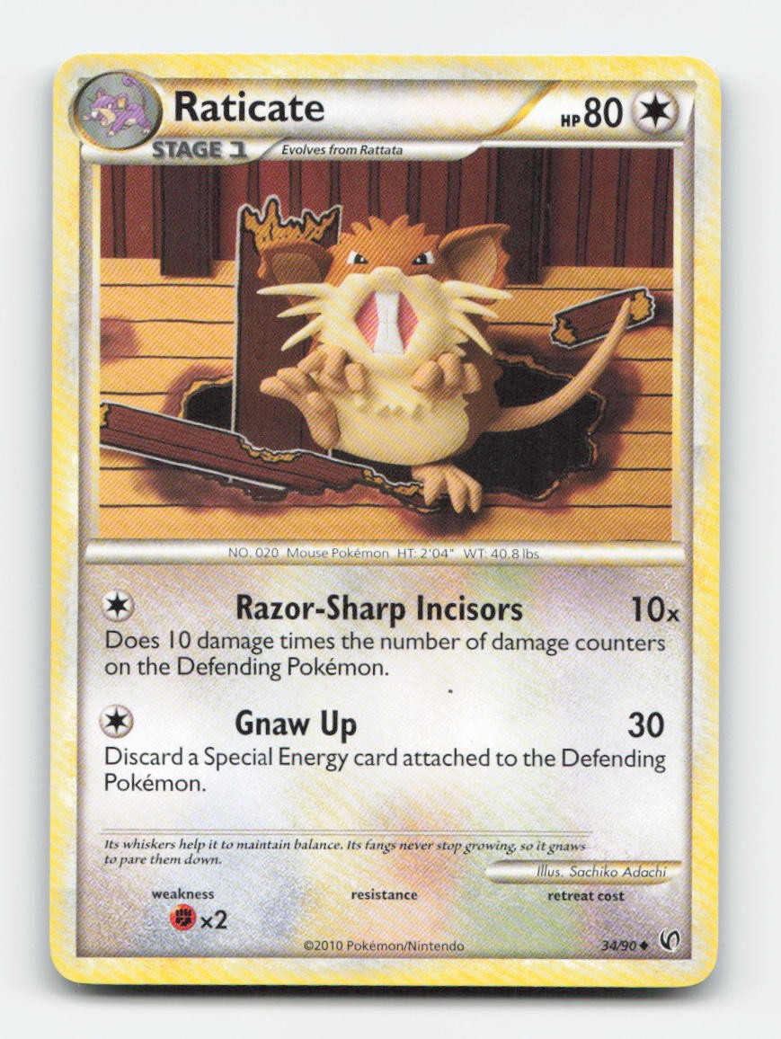 Raticate 34/90 - UC UD - Pokemon LP