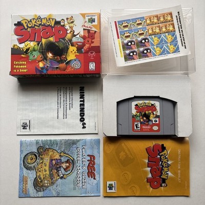 Pokemon Snap Nintendo 64 N64 Authentic Complete In Box CIB Retro Kids Stickers