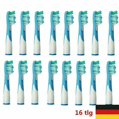 MARKENLOS 16 Stück Aufsteckbürsten passend für Oral B Sonic Complete Ersatzzahnbürsten