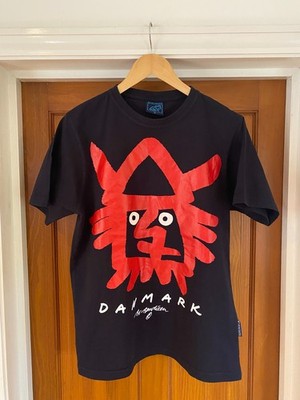 Bo Bendixen Wikingerkopf T-Shirt Gr. M Danish Art Denmark Künstler schwarz & rot