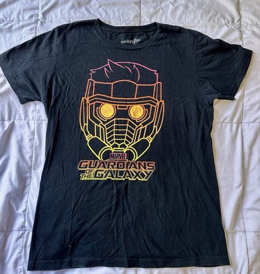 Guardians Of The Galaxy Star Lord Medium Mens Black T Shirt
