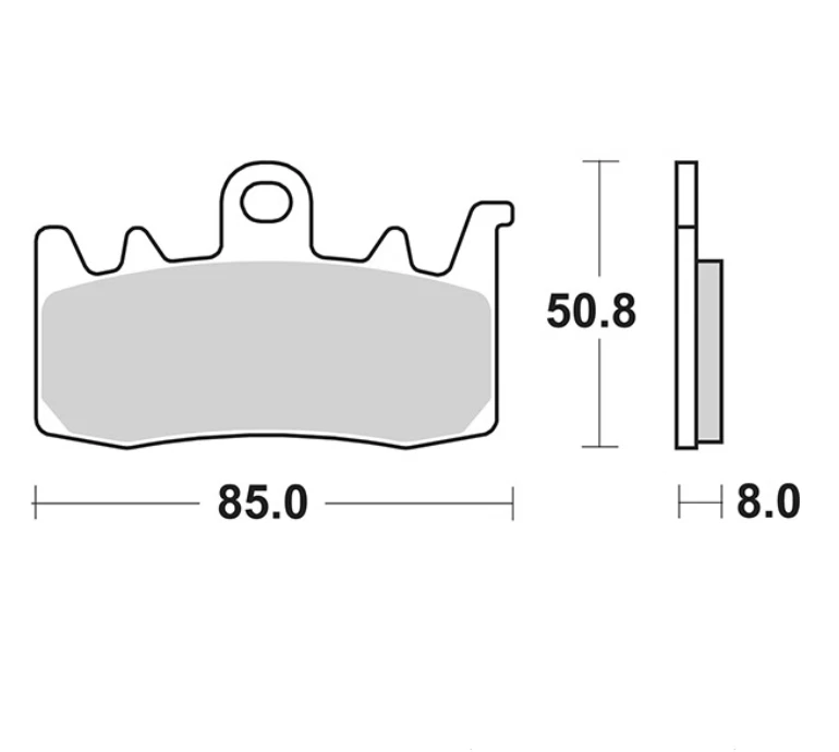 Plaquettes Frein Moto Avant Droite Gauche SBS 900DC Benelli TORNADO 550 2025