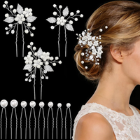 11 StüCk Haarnadeln Hochzeit, Braut Haarschmuck Hochzeit, U-FöRmig Perle Haarnad