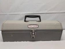 Craftsman 65161 Tool Box Metal Crown Logo Tombstone Hip Roof Lid Missing Tray