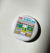 Vintage The Beach Boys Smile 1.5 inch pinback button Brian Wilson pin VTG