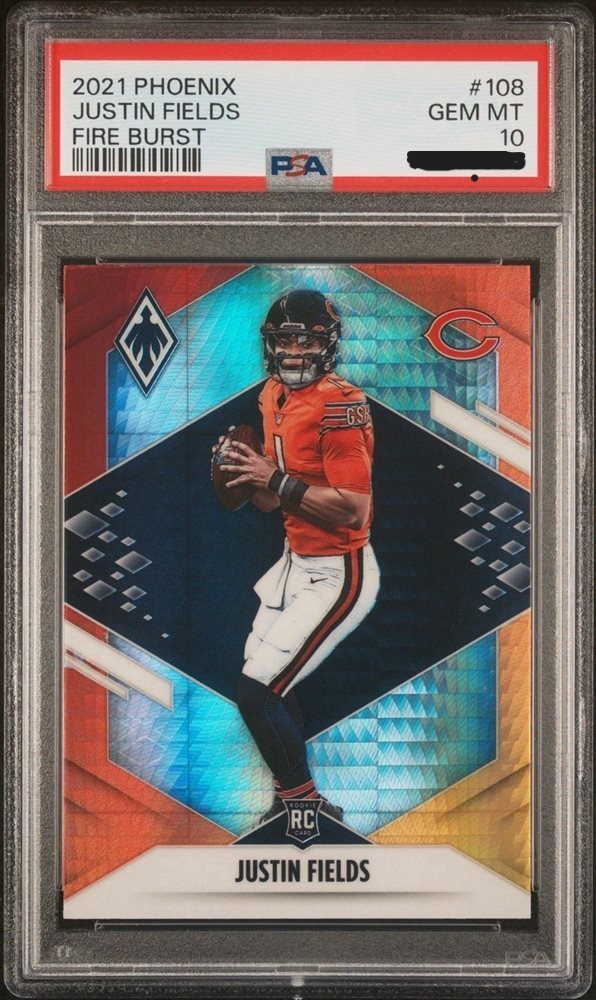Justin Fields Panini Phoenix #108 Fire Burst