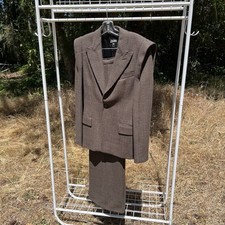 Jean-Paul Gaultier Femme brown houndstooth pantsuit 10