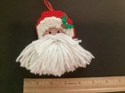 Santa Face Christmas Ornament, Handmade, Needlepoint  — photo 2