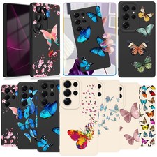 For Samsung S25 Edge S23 Plus A51 A53 Robust Phone Case Gorgeous Butterfly Cover