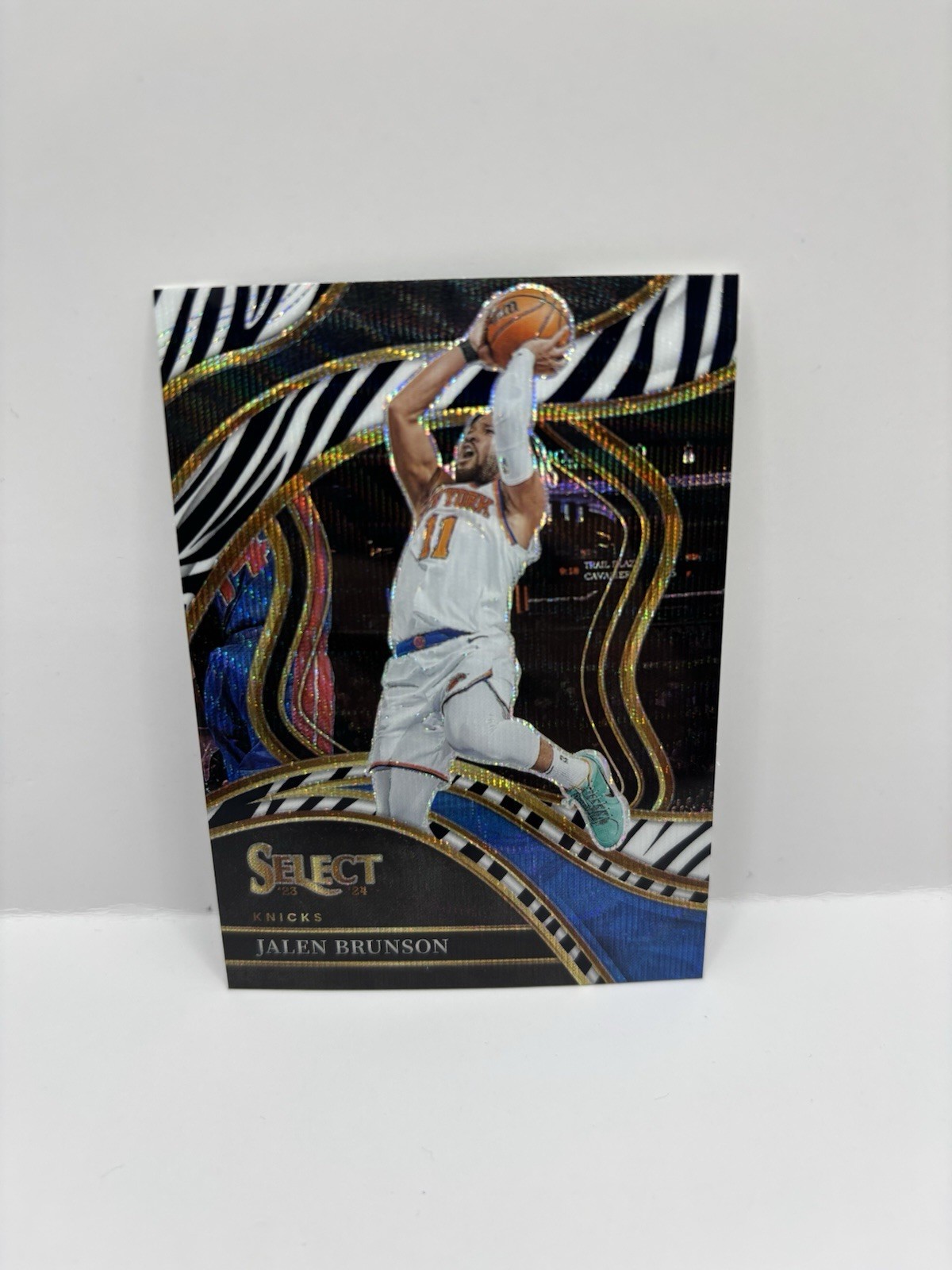 2023-24 Panini Select - Courtside Jalen Brunson #207 Zebra Prizm