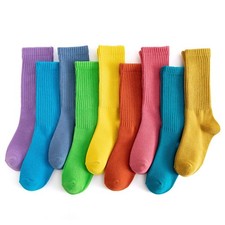 Girls Socks 9 Pairs Long Slouch Socks for Girls 912Years
