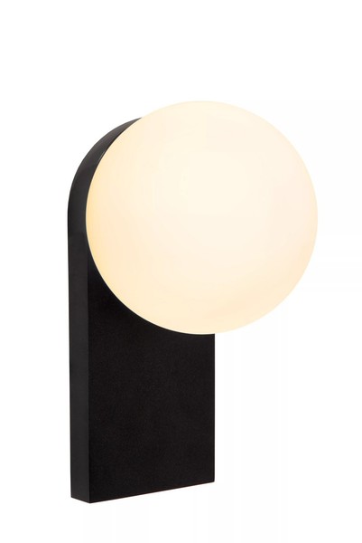 Led Wandleuchte Glas Kugel Weiß Schwarz Badezimmer KüChe IP44 Wandlampe Blendarm-image