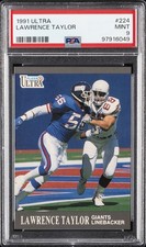 1991 ULTRA #224 LAWRENCE TAYLOR PSA 9