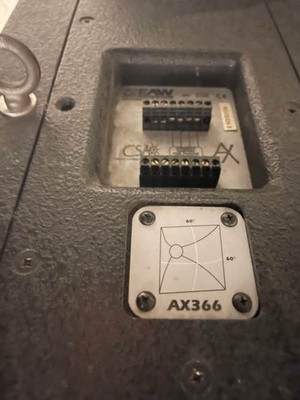 EAW AX366 SPEAKER PROFESSIONAL SYSTEM