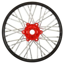 Pro-Line Racing 1/4 Pro-Spec Aluminum V2 Bead Front Wheel Assembled Black/Red