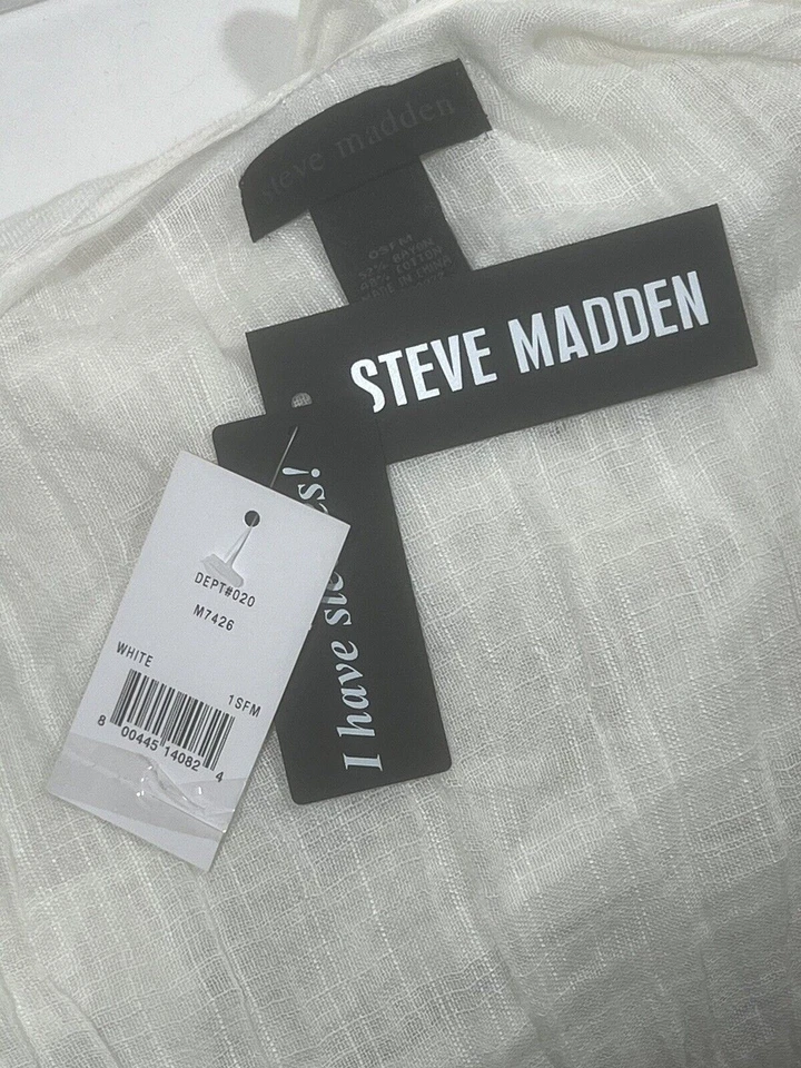 NEW Steve Madden Womens Sheer Rainbow Border Print Open Cape Shawl Poncho Wrap Foto 2 de 4