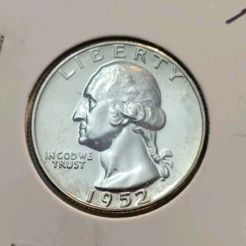 1952  US Silver Proof Washington Quarter