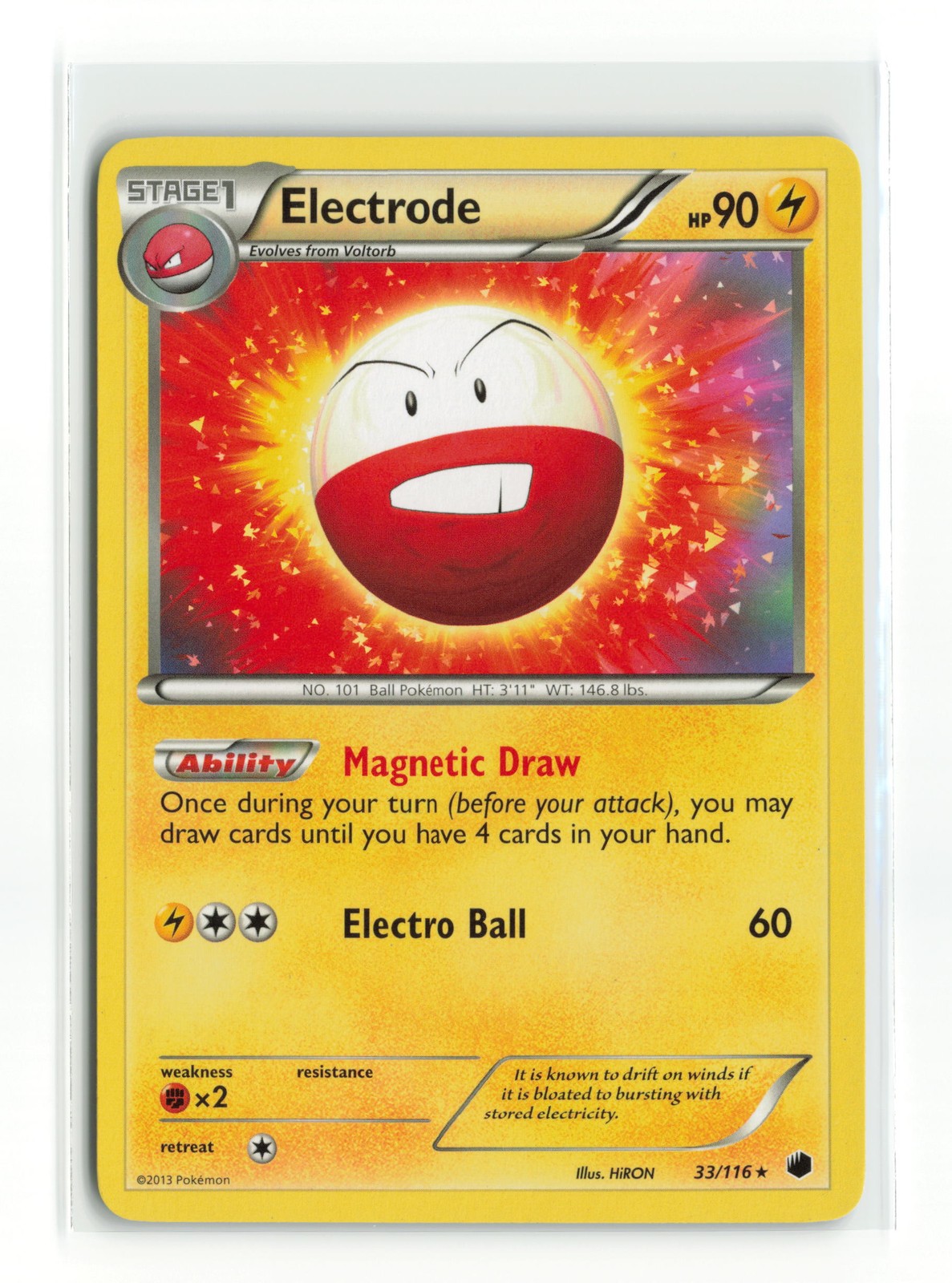 ELECTRODE 33/116 PLASMA FREEZE NON HOLO POKEMON TCG LP