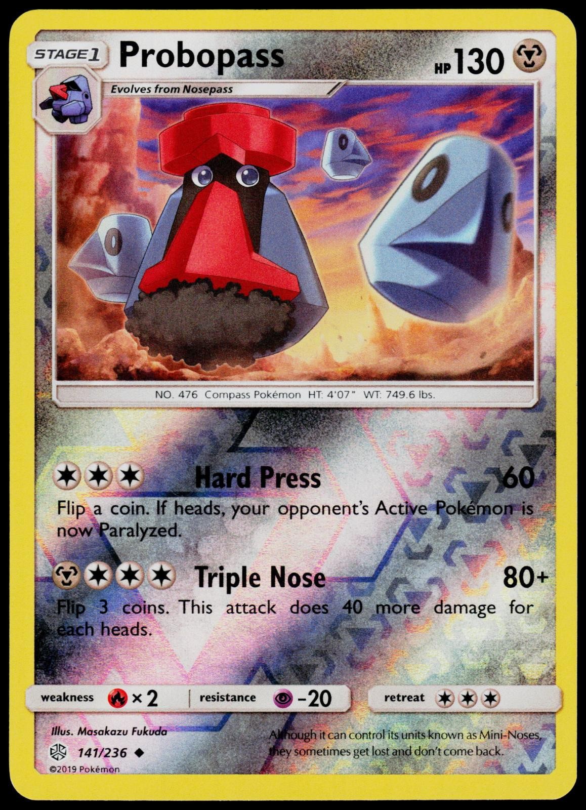 Probopass 141/236 Cosmic Eclipse - Reverse Holo Pokemon NM/M (Uncommon)
