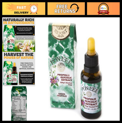 Brazil Green Bee Propolis Liquid Extract - Alcohol-Free, 30ML, Natural Health Bo