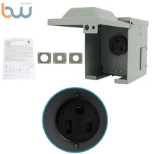 NEMA 250V 6-50R 50A Power Outlet Panel Receptacle Electrical Power Outlet Box